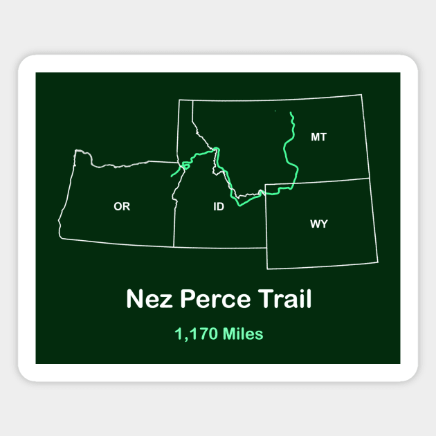 Nez Perce National Historic Trail Magnet by numpdog